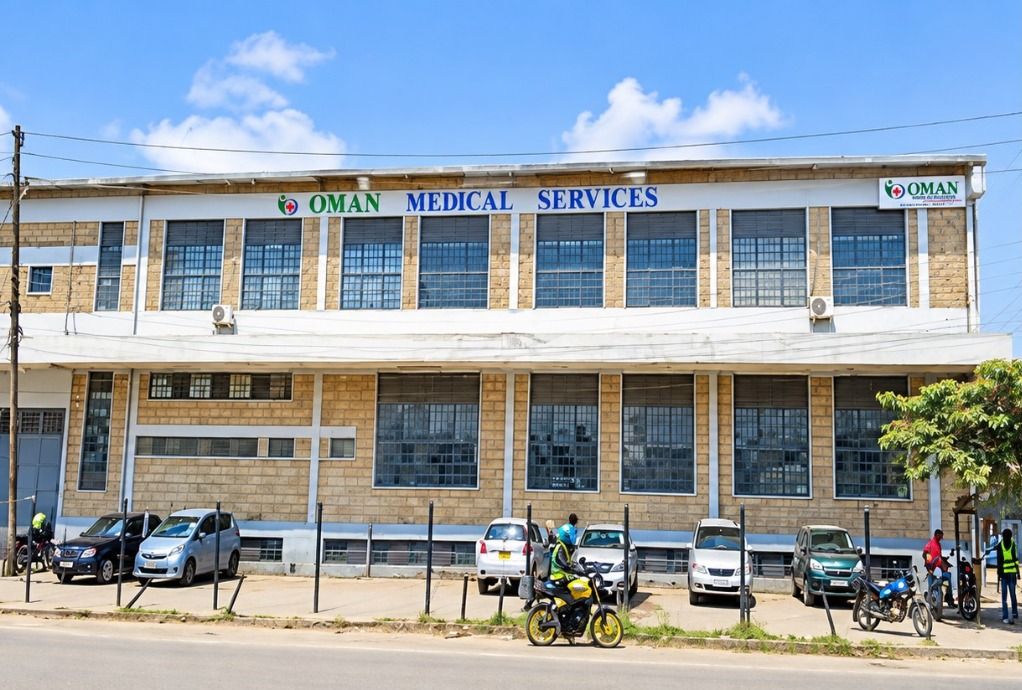 Oman Medical Services building on Enterprise Road, Nairobi